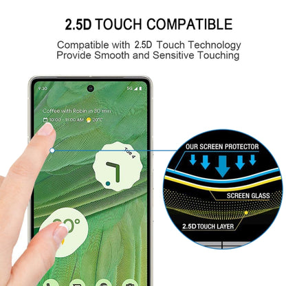 For Google Pixel 7 25pcs Full Glue Full Cover Screen Protector Tempered Glass Film - Google Tempered Glass by buy2fix | Online Shopping UK | buy2fix