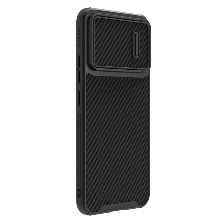 For Xiaomi 13 NILLKIN Synthetic Fiber Camshield Phone Case(Black) - 13 Cases by NILLKIN | Online Shopping UK | buy2fix