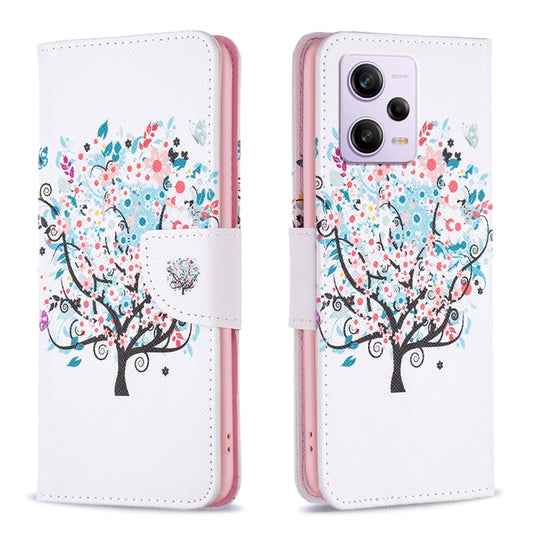 For Xiaomi Redmi Note 12 Pro 5G Global Drawing Pattern Leather Phone Case(Tree) - Note 12 Pro Cases by buy2fix | Online Shopping UK | buy2fix