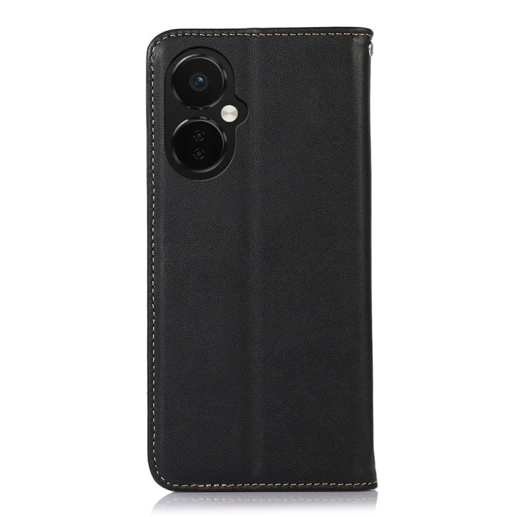 For OnePlus Nord CE 3 Lite KHAZNEH Nappa Top Layer Cowhide Leather Phone Case(Black) - OnePlus Cases by buy2fix | Online Shopping UK | buy2fix