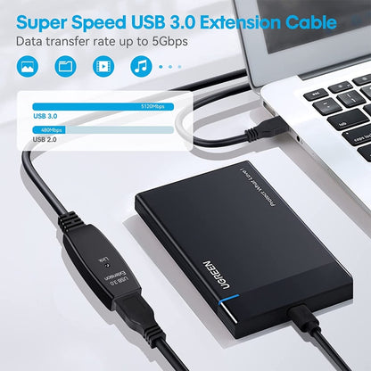 USB 3.0 Male to Female Data Sync Super Speed Extension Cable, Length:10m -  by buy2fix | Online Shopping UK | buy2fix