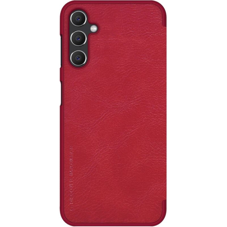 For Samsung Galaxy A14 5G NILLKIN QIN Series Crazy Horse Texture Leather Case(Red) - Galaxy Phone Cases by NILLKIN | Online Shopping UK | buy2fix