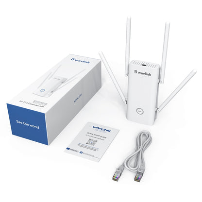 Wavlink AERIAL D4X AX1800Mbps Dual Frequency WiFi Signal Amplifier WiFi6 Extender(AU Plug) -  by buy2fix | Online Shopping UK | buy2fix