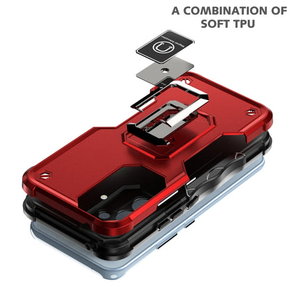 For Samsung Galaxy A54 Non-slip Shockproof Armor Phone Case with Ring Holder(Red) - Galaxy Phone Cases by buy2fix | Online Shopping UK | buy2fix