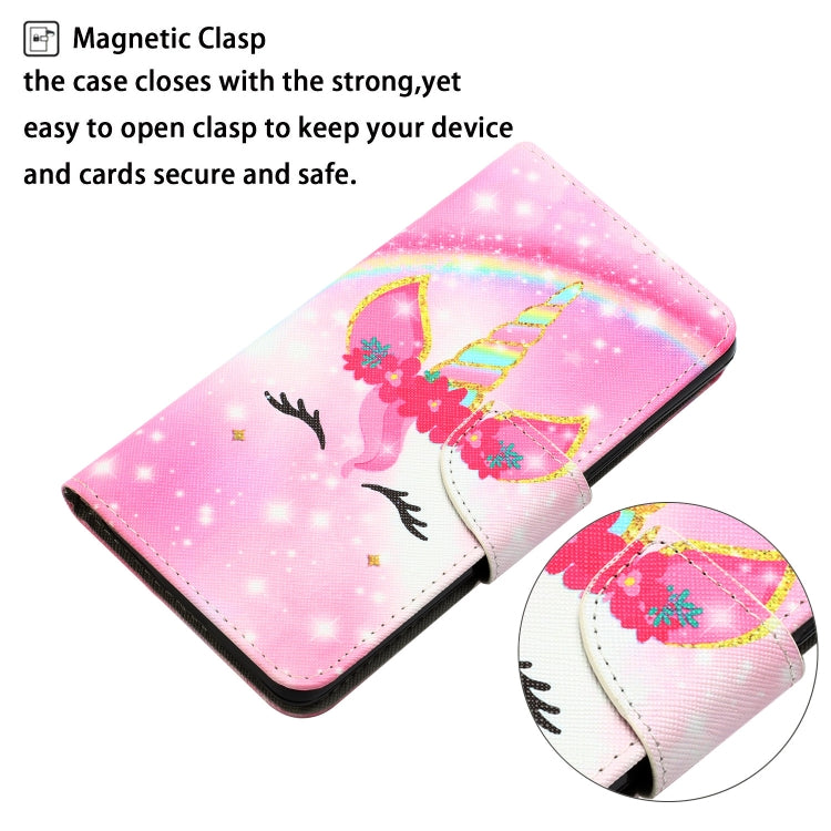 For Xiaomi Redmi 12C Colored Drawing Leather Phone Case(Unicorn) - Xiaomi Cases by buy2fix | Online Shopping UK | buy2fix