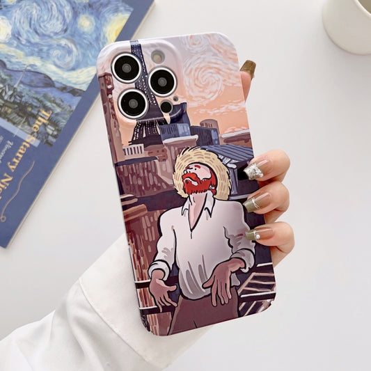 For iPhone 11 Precise Hole Oil Painting Glossy PC Phone Case(Tower) - iPhone 11 Cases by buy2fix | Online Shopping UK | buy2fix