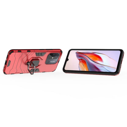 For Xiaomi Redmi 12C Magnetic Ring Holder PC + TPU Phone Case(Red) - Xiaomi Cases by buy2fix | Online Shopping UK | buy2fix