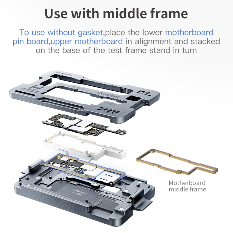 Qianli iSocket Motherboard Layered Test Fixture For iPhone 14 Series - Repair Fixture by QIANLI | Online Shopping UK | buy2fix