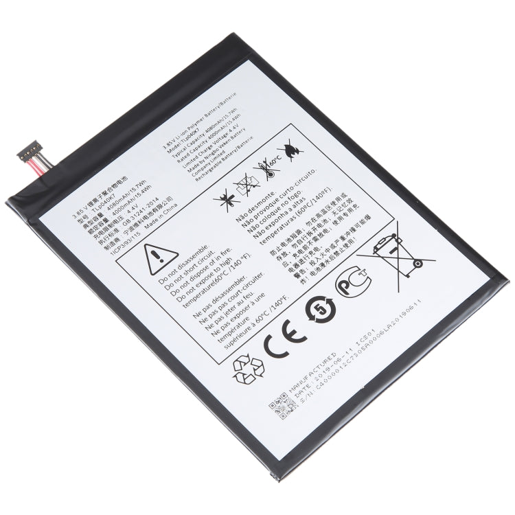 For Alcatel Joy Tab 9029Z 4000mAh Battery Replacement TLp040K7 - Others by buy2fix | Online Shopping UK | buy2fix