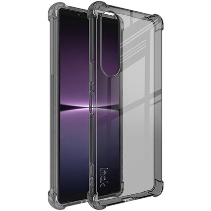 For Sony Xperia 1 V imak Shockproof Airbag TPU Phone Case(Transparent Black) - Sony Cases by imak | Online Shopping UK | buy2fix