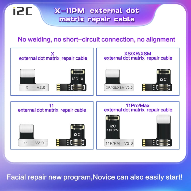 For iPhone X i2C MC12 SK-BOX Dot-matrix Flex Cable V2.0 - Test Tools by i2C | Online Shopping UK | buy2fix