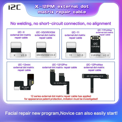 For iPhone 12 Pro Max i2C MC12 SK-BOX Dot-matrix Flex Cable V2.0 - Repair & Spare Parts by buy2fix | Online Shopping UK | buy2fix
