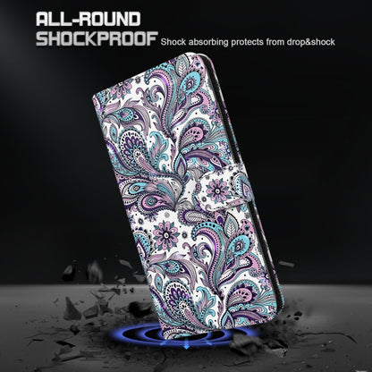 For Xiaomi Redmi Note 12 4G Global 3D Painting Pattern Flip Leather Phone Case(Swirl Pattern) - Note 12 Cases by buy2fix | Online Shopping UK | buy2fix