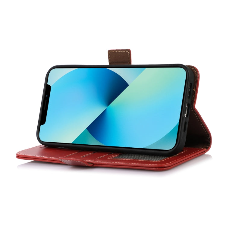 For Asus ROG Phone 7 Crazy Horse Top Layer Cowhide Leather Phone Case(Red) - ASUS Cases by buy2fix | Online Shopping UK | buy2fix