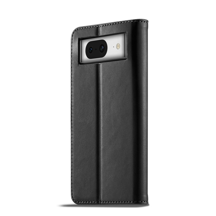 For Google Pixel 8 LC.IMEEKE Calf Texture Horizontal Flip Leather Phone Case(Black) - Google Cases by LC.IMEEKE | Online Shopping UK | buy2fix