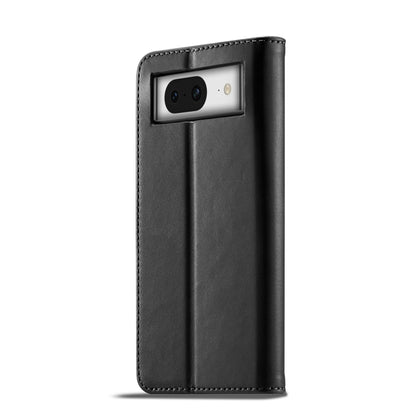 For Google Pixel 8 LC.IMEEKE Calf Texture Horizontal Flip Leather Phone Case(Black) - Google Cases by LC.IMEEKE | Online Shopping UK | buy2fix