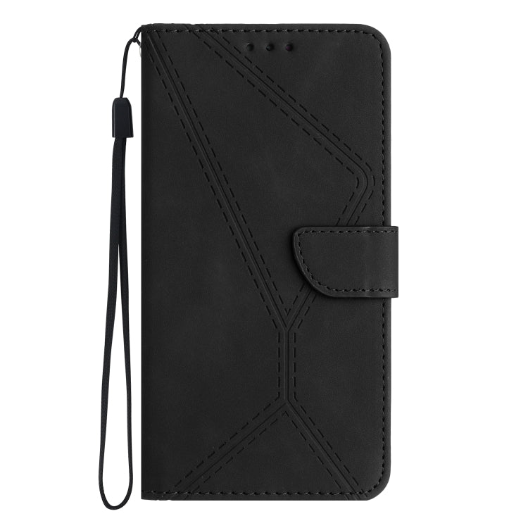 For Xiaomi 13 Stitching Embossed Leather Phone Case(Black) - 13 Cases by buy2fix | Online Shopping UK | buy2fix