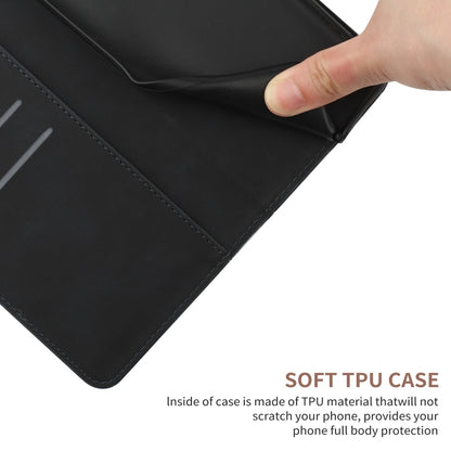 For Xiaomi POCO F5 5G Stitching Embossed Leather Phone Case(Black) - Xiaomi Cases by buy2fix | Online Shopping UK | buy2fix