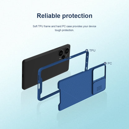 For Xiaomi Redmi Note 12 Turbo / Poco F5 NILLKIN CamShield Pro PC Phone Case(Blue) - Xiaomi Cases by NILLKIN | Online Shopping UK | buy2fix