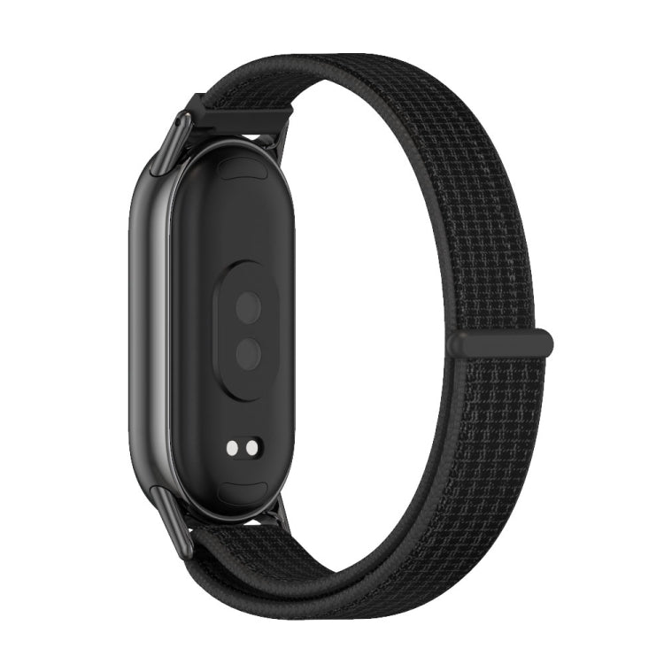 For Xiaomi Mi Band 8 / 9 / 9 NFC Mijobs Breathable Nylon Loop Watch Band(Black) - Watch Bands by MIJOBS | Online Shopping UK | buy2fix