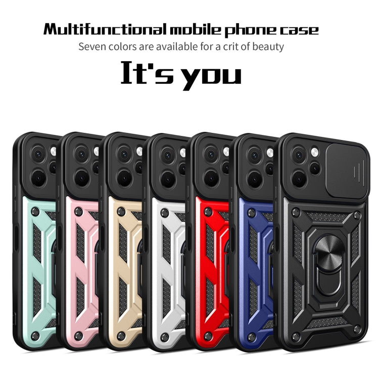 For Huawei nova Y61 Sliding Camera Cover Design TPU+PC Phone Case(Blue) - Huawei Cases by buy2fix | Online Shopping UK | buy2fix