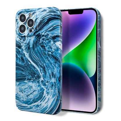 For iPhone 11 Pro Max Marble Pattern Phone Case(Navy Blue White) - iPhone 11 Pro Max Cases by buy2fix | Online Shopping UK | buy2fix