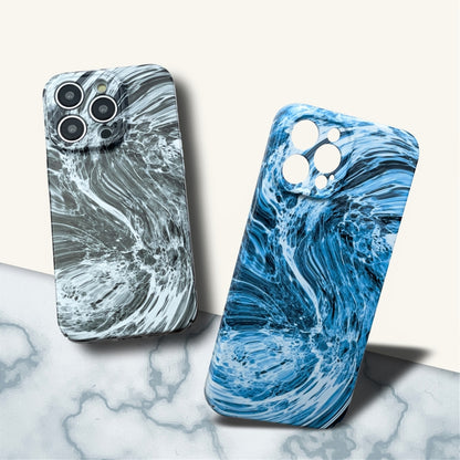 For iPhone 13 mini Marble Pattern Phone Case(Purple White) - iPhone 13 mini Cases by buy2fix | Online Shopping UK | buy2fix