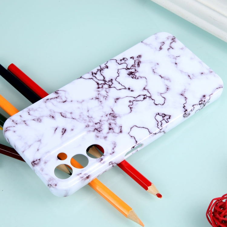 For Samsung Galaxy S22+ 5G Marble Pattern Phone Case(Red White) - Galaxy S22+ 5G Cases by buy2fix | Online Shopping UK | buy2fix