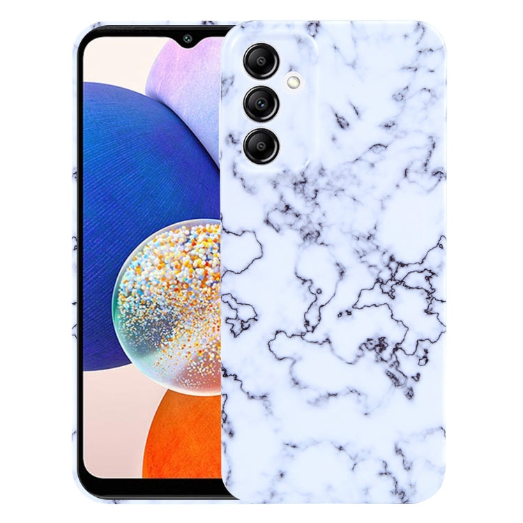 For Samsung Galaxy A14 Marble Pattern Phone Case(Green White) - Galaxy Phone Cases by buy2fix | Online Shopping UK | buy2fix