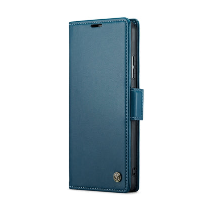 For Xiaomi 13 CaseMe 023 Butterfly Buckle Litchi Texture RFID Anti-theft Leather Phone Case(Blue) - 13 Cases by CaseMe | Online Shopping UK | buy2fix