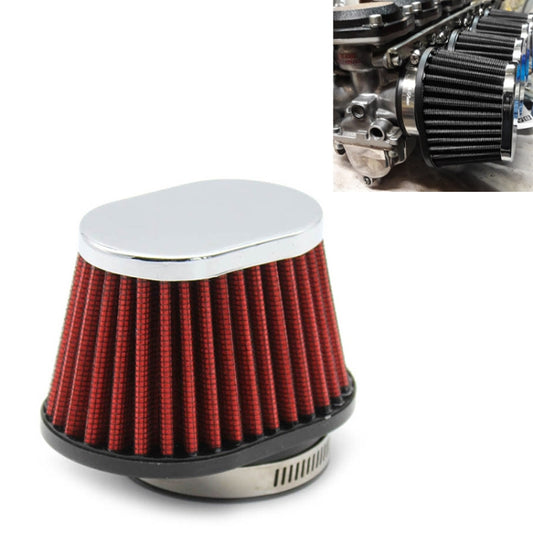 55mm XH-UN073 Mushroom Head Style Car Modified Air Filter Motorcycle Exhaust Filter(Red) - In Car by buy2fix | Online Shopping UK | buy2fix