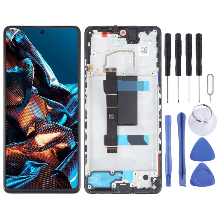 OLED Material Original LCD Screen For Xiaomi Poco X5 Pro Digitizer Full Assembly with Frame - LCD Screen by buy2fix | Online Shopping UK | buy2fix