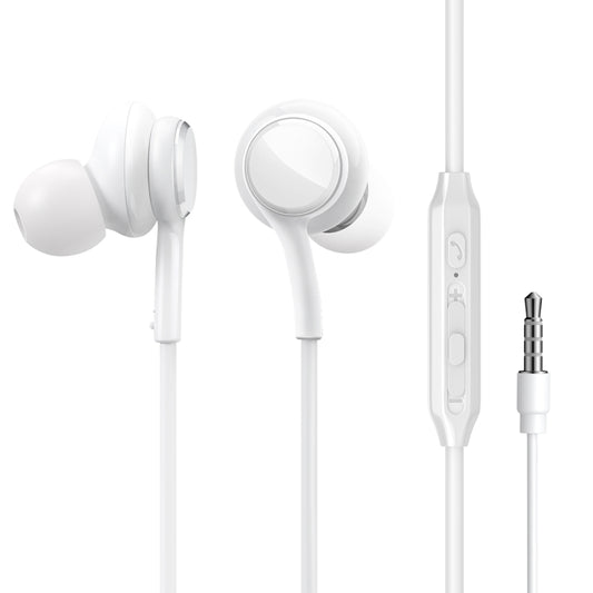 JOYRO0M JR-EW02 3.5mm In-Ear Wired Earphone, Length: 1.2m(White) - In Ear Wired Earphone by JOYROOM | Online Shopping UK | buy2fix