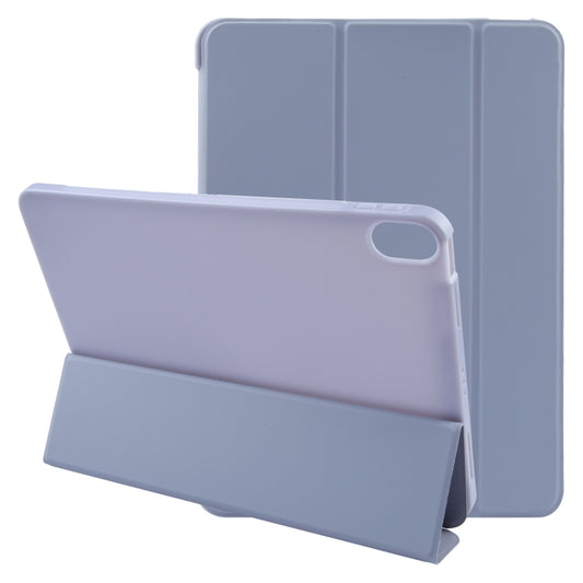 For iPad 10.9 2022 / Air 5 / Air 4 GEBEI 3-folding Holder Shockproof Flip Leather Tablet Case(Light Purple) - iPad 10th Gen 10.9 Cases by GEBEI | Online Shopping UK | buy2fix
