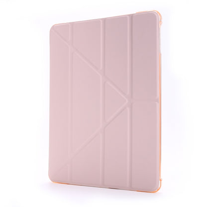 For iPad Air 2 Airbag Deformation Horizontal Flip Leather Case with Holder & Pen Holder(Pink) - Apple Accessories by buy2fix | Online Shopping UK | buy2fix