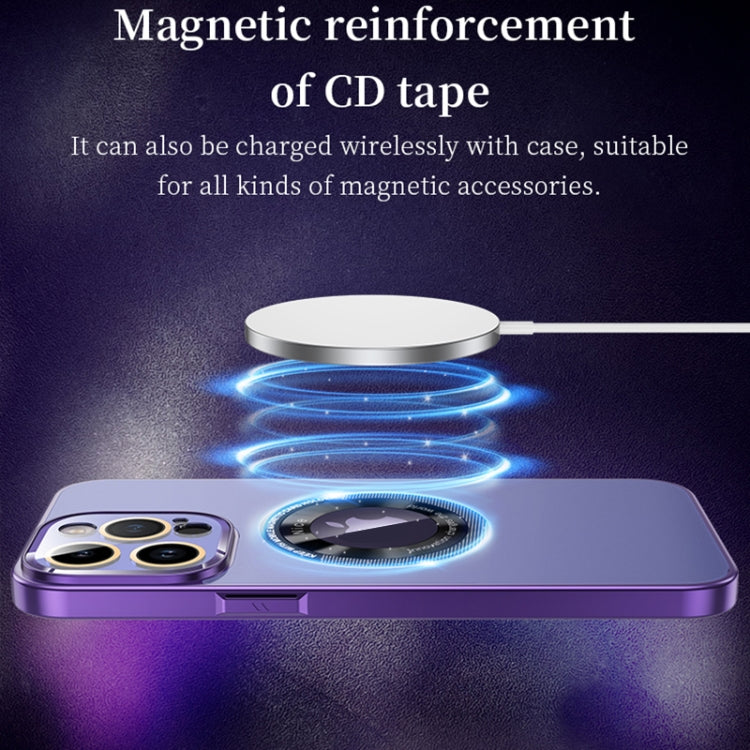 For iPhone 12 Pro Max CD Texture MagSafe Magnetic Phone Case(White) - iPhone 12 Pro Max Cases by buy2fix | Online Shopping UK | buy2fix