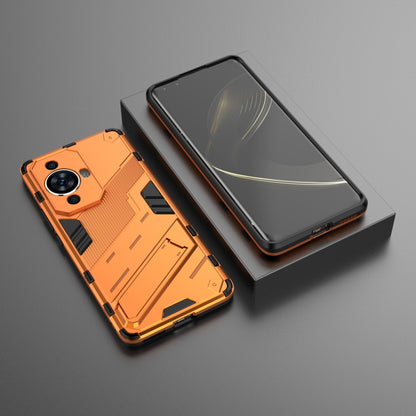 For Huawei nova 11 Pro 4G Punk Armor 2 in 1 PC + TPU Phone Case with Holder(Orange) - Huawei Cases by buy2fix | Online Shopping UK | buy2fix