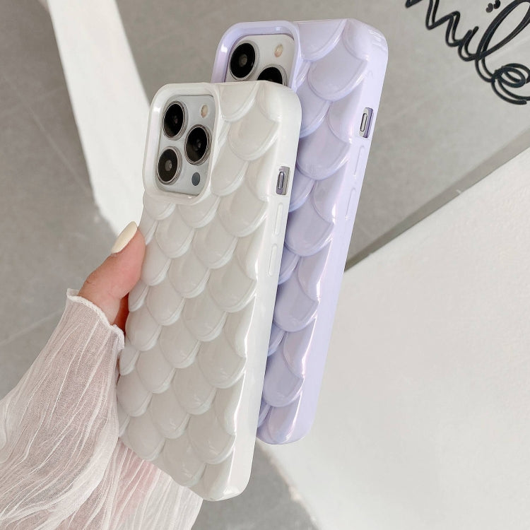 For iPhone 13 Pro Max 3D Scale Style TPU Phone Case(Silver) - iPhone 13 Pro Max Cases by buy2fix | Online Shopping UK | buy2fix