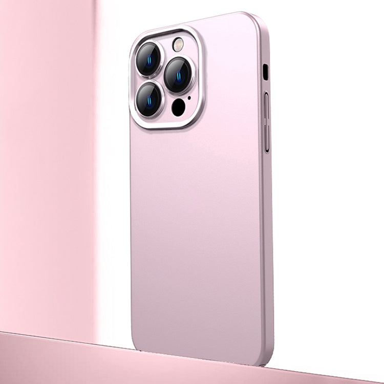 For iPhone 12 Pro Max Frosted Metal Material Phone Case with Lens Protection(Pink) - iPhone 12 Pro Max Cases by buy2fix | Online Shopping UK | buy2fix