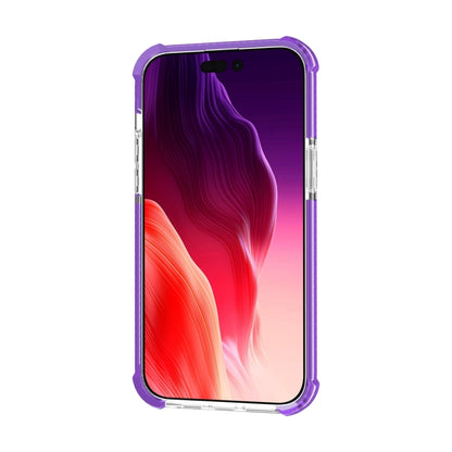 For iPhone 15 Pro Four-corner Shockproof TPU + Acrylic Phone Case(Purple) - iPhone 15 Pro Cases by buy2fix | Online Shopping UK | buy2fix