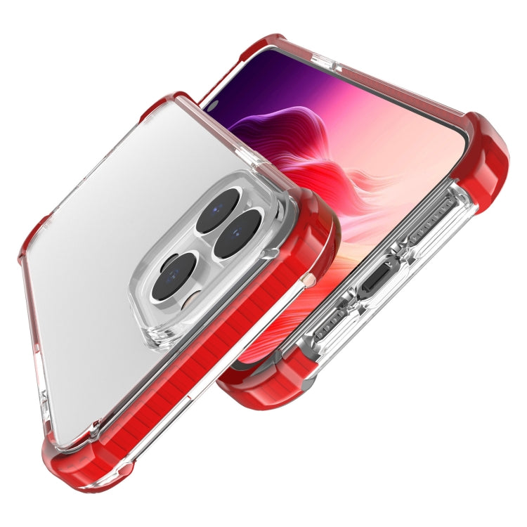 For iPhone 15 Pro Four-corner Shockproof TPU + Acrylic Phone Case(Red) - iPhone 15 Pro Cases by buy2fix | Online Shopping UK | buy2fix