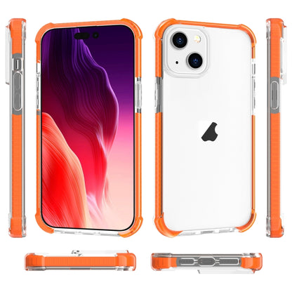 For iPhone 15 Plus Four-corner Shockproof TPU + Acrylic Phone Case(Orange) - iPhone 15 Plus Cases by buy2fix | Online Shopping UK | buy2fix