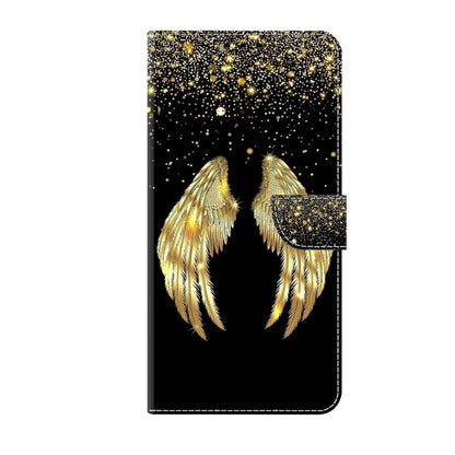 For Xiaomi Redmi A1+ / A2 / A2+ Crystal 3D Shockproof Protective Leather Phone Case(Golden Wings) - Xiaomi Cases by buy2fix | Online Shopping UK | buy2fix