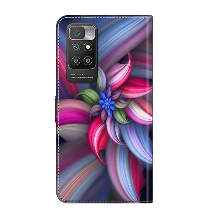 For Xiaomi Redmi 10 Crystal 3D Shockproof Protective Leather Phone Case(Colorful Flower) - Xiaomi Cases by buy2fix | Online Shopping UK | buy2fix