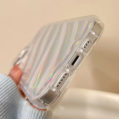 For iPhone 13 Pro Max Laser Sequin Waves TPU Phone Case(Transparent) - iPhone 13 Pro Max Cases by buy2fix | Online Shopping UK | buy2fix