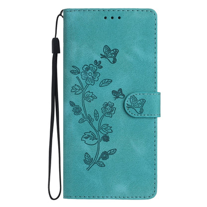 For Xiaomi 13 Flower Butterfly Embossing Pattern Leather Phone Case(Sky Blue) - 13 Cases by buy2fix | Online Shopping UK | buy2fix