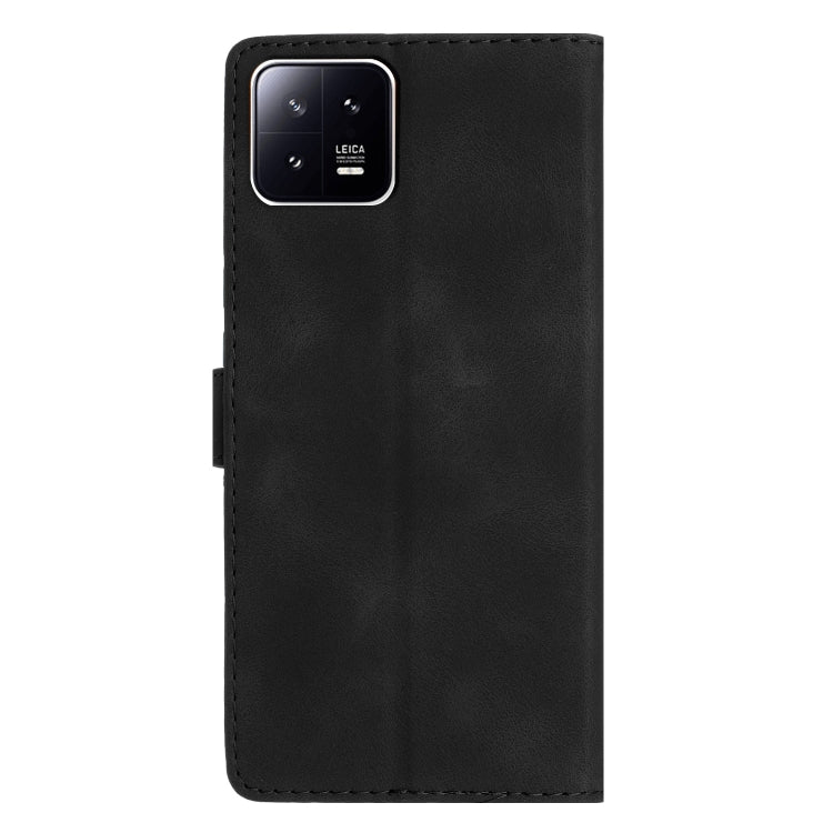 For Xiaomi 13 Pro Flower Butterfly Embossing Pattern Leather Phone Case(Black) - 13 Pro Cases by buy2fix | Online Shopping UK | buy2fix