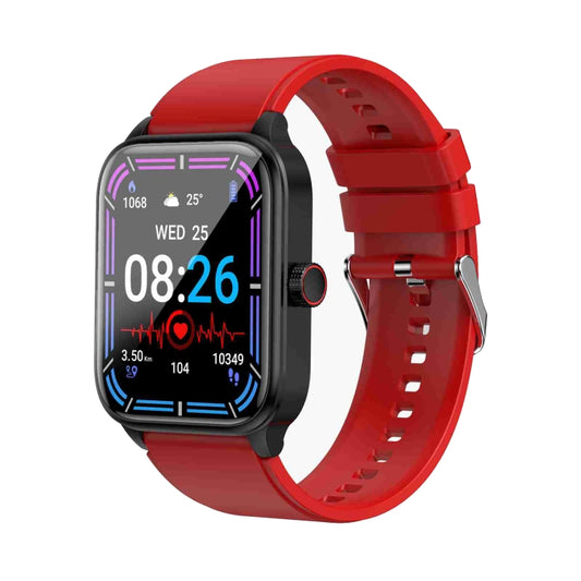 ET540 1.91 inch IP67 Waterproof Silicone Band Smart Watch, Support ECG / Non-invasive Blood Glucose Measurement(Red) - Smart Watches by buy2fix | Online Shopping UK | buy2fix