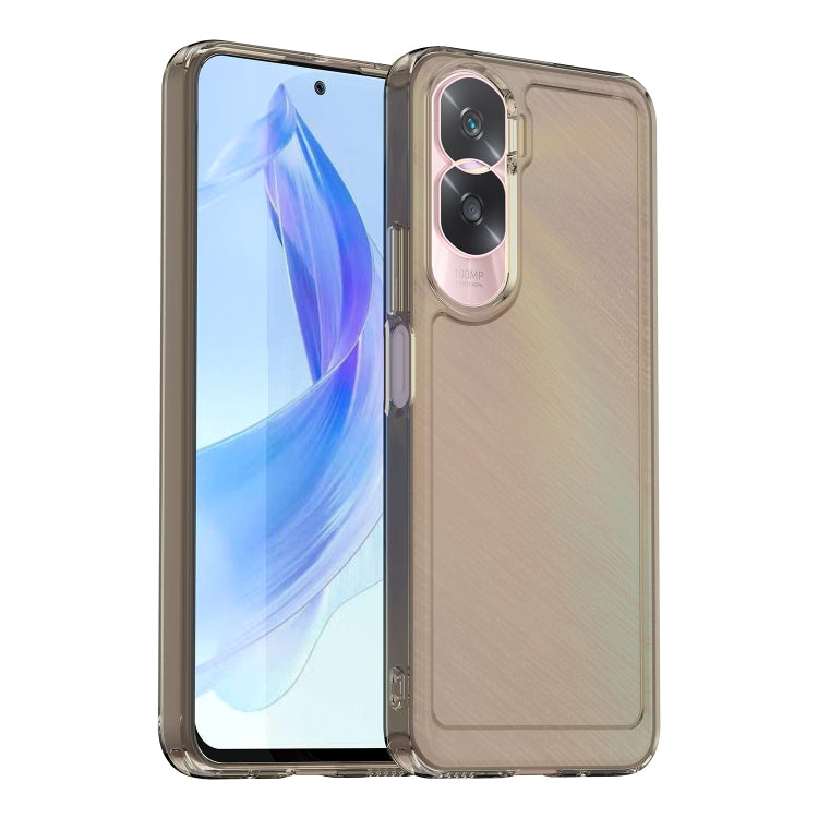 For Honor 90 Lite Candy Series TPU Phone Case(Transparent Grey) - Honor Cases by buy2fix | Online Shopping UK | buy2fix