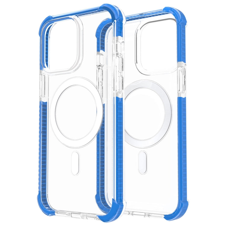 For iPhone 15 Magsafe Magnetic Acrylic Shockproof Phone Case(Blue) - iPhone 15 Cases by buy2fix | Online Shopping UK | buy2fix